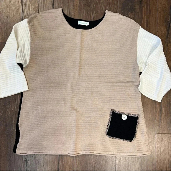 Lulu-B color block sweater SZ LG - Picture 1 of 4